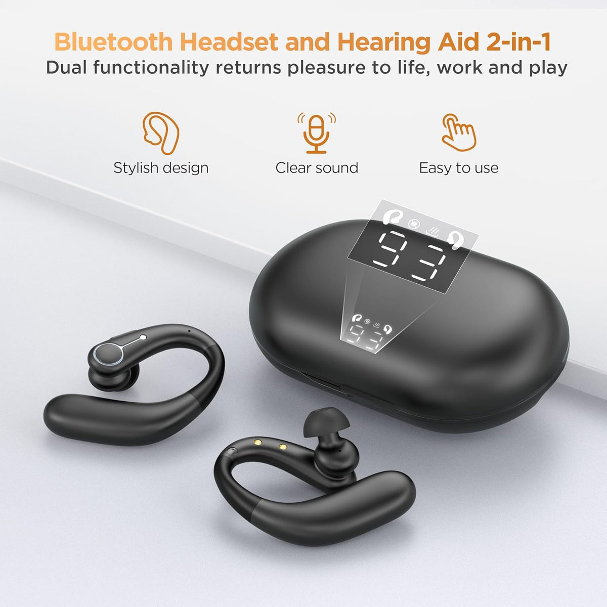 YOOTIN F-Aid Smart Digital BTE Hearing Aids for Seniors