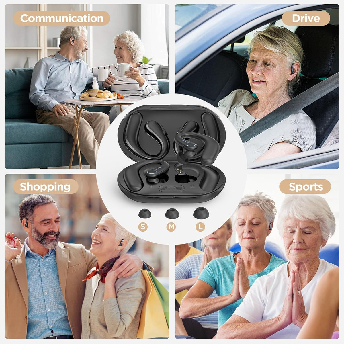 YOOTIN F-Aid Smart Digital BTE Hearing Aids for Seniors